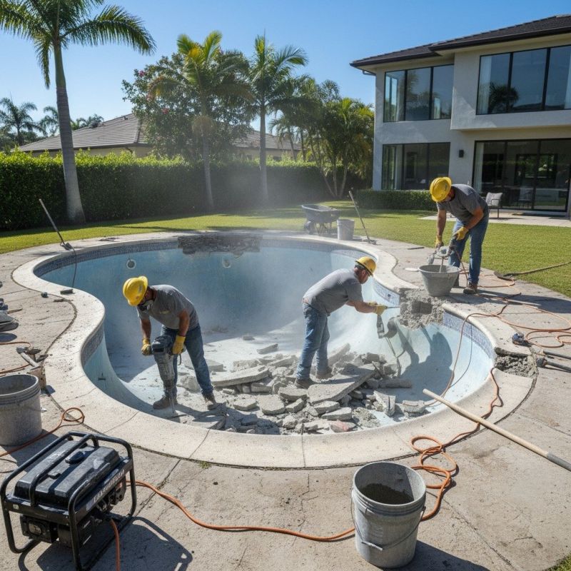 Concrete Pool Patio Repair