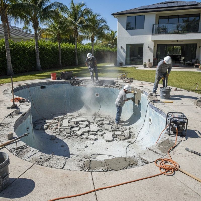 Swimming Pool Slab Repair